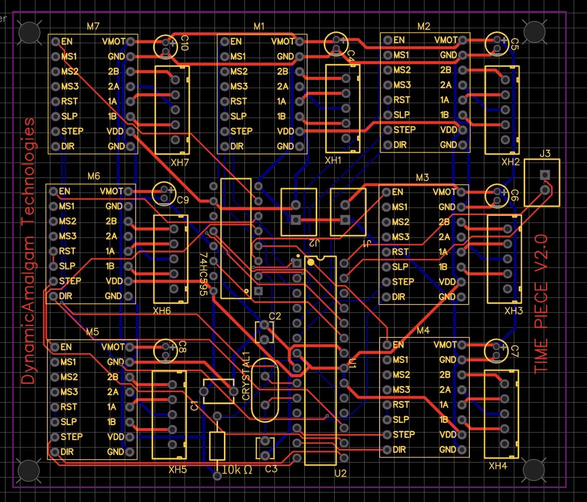 Electromechanical wall clock — frame 6